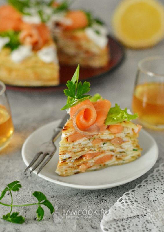 Восхитительный закусочный блинный торт для особого случая