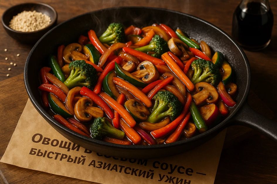 Овощи в соевом соусе: легкое и вкусное решение для ужина