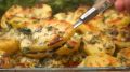 Картофель с чесноком и сырной корочкой