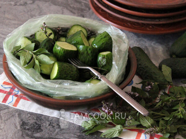 Невероятно хрустящие малосольные огурцы с мятой