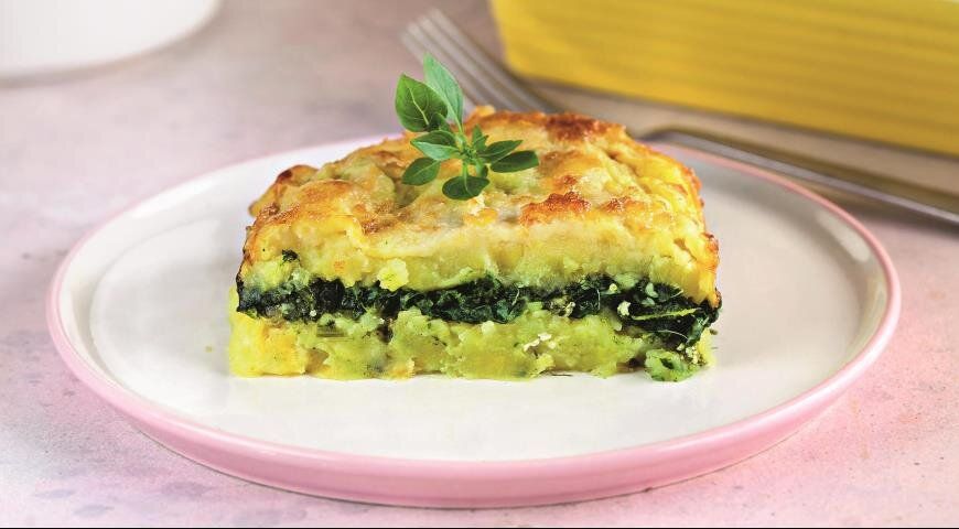 Уникальная болгарская мусака с картофелем и шпинатом