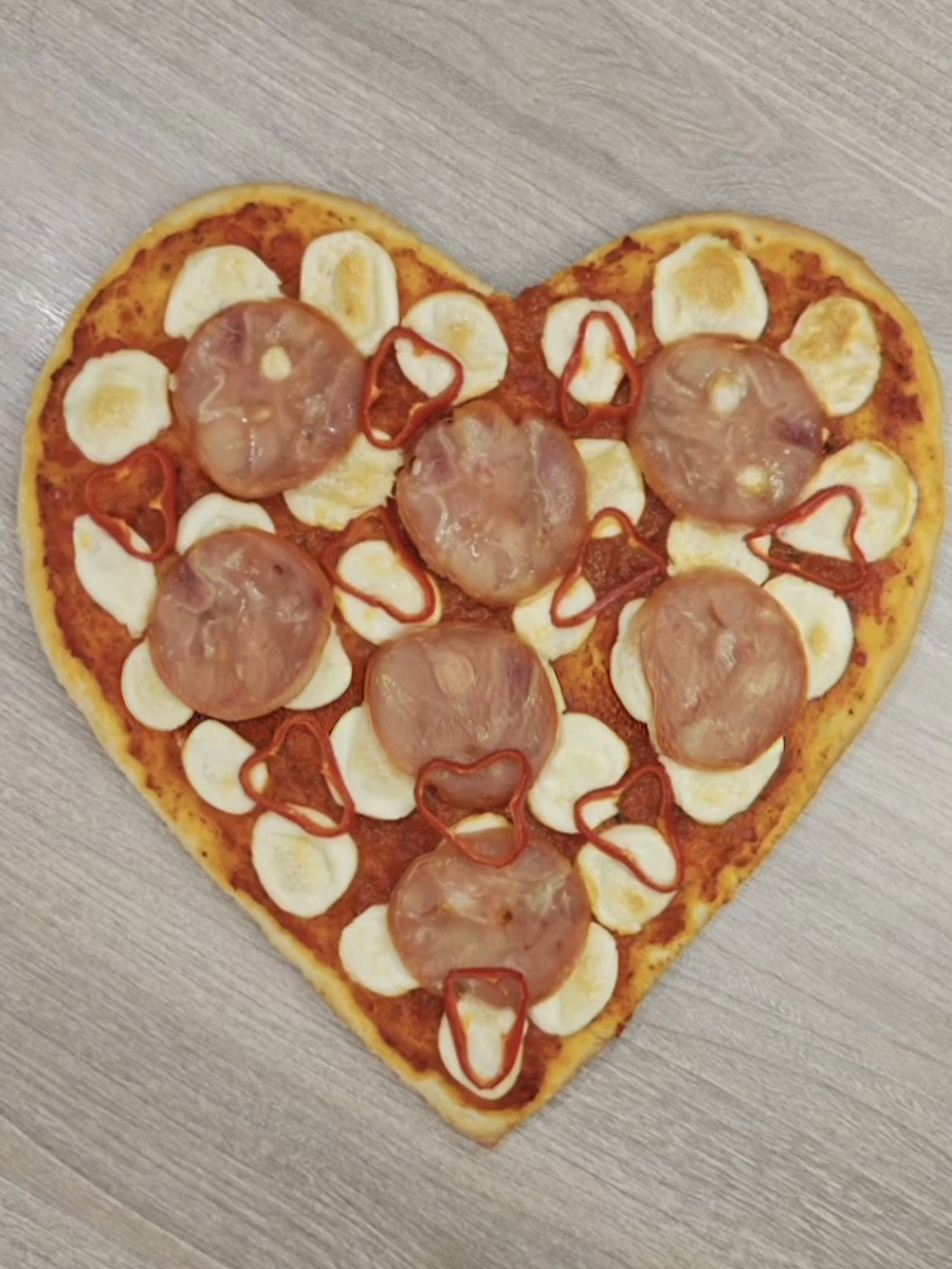 Пицца в форме сердца: идеально для романтического вечера