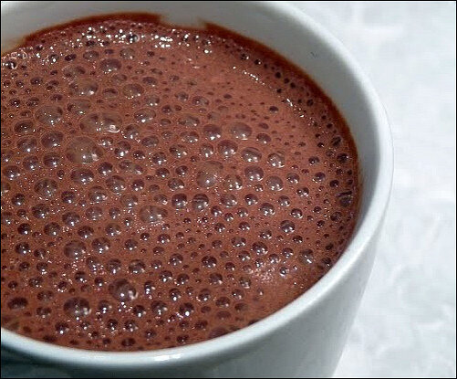 Нежный шоколадный напиток с освежающей мятой