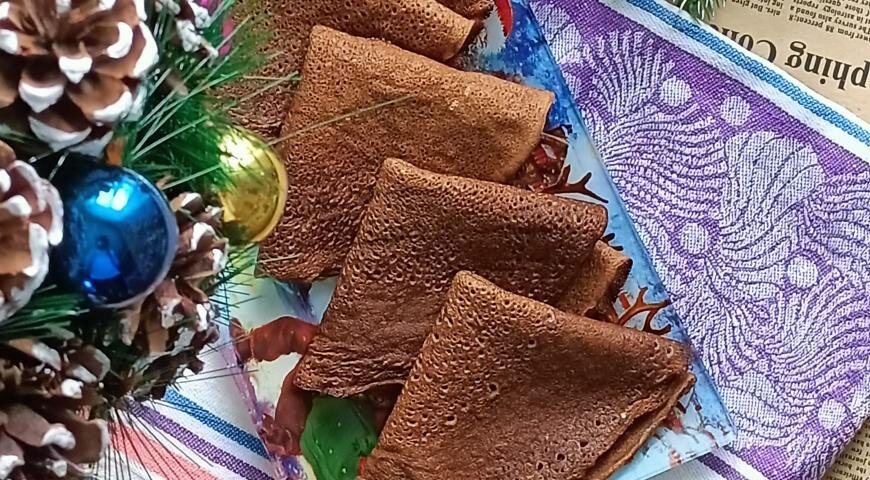 Нежные шоколадные блинчики для идеального утра