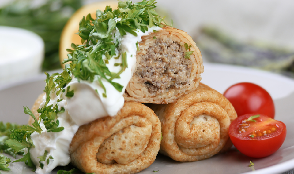 Открывайте мир домашних блинчиков с мясом