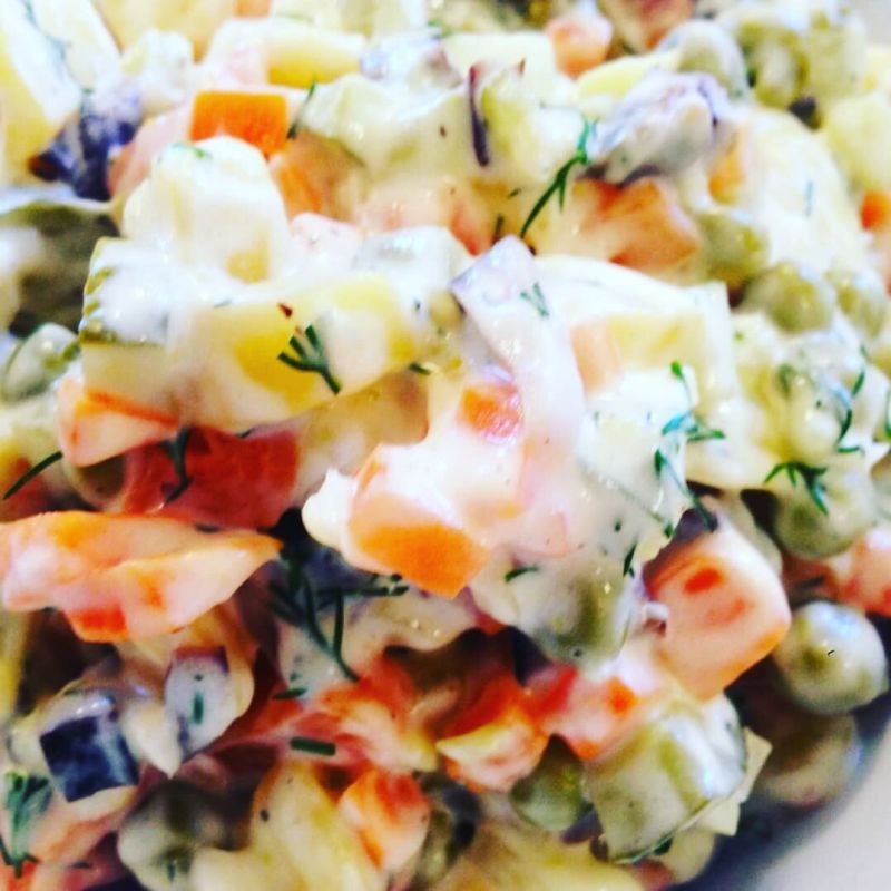 Вкусные постные рецепты Оливье для вашего стола