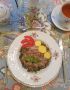 Гуляш со сливками и шампиньонами